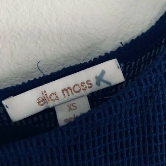 Ella Moss Navy Blue Stella Mesh Shift Dress - Picture 4 of 7